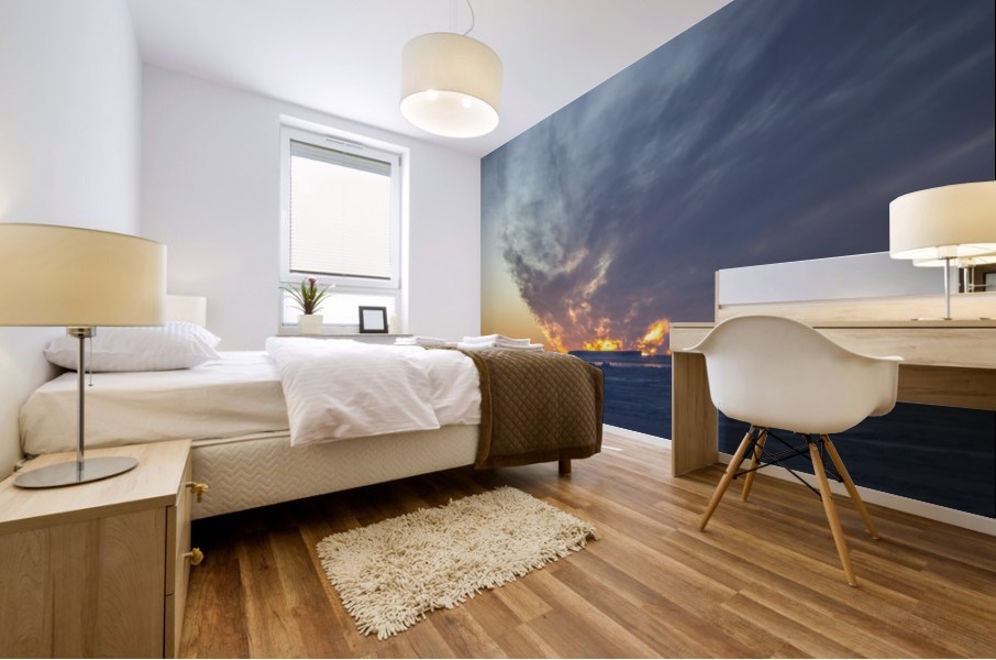 Iceberg on Fire Mural print