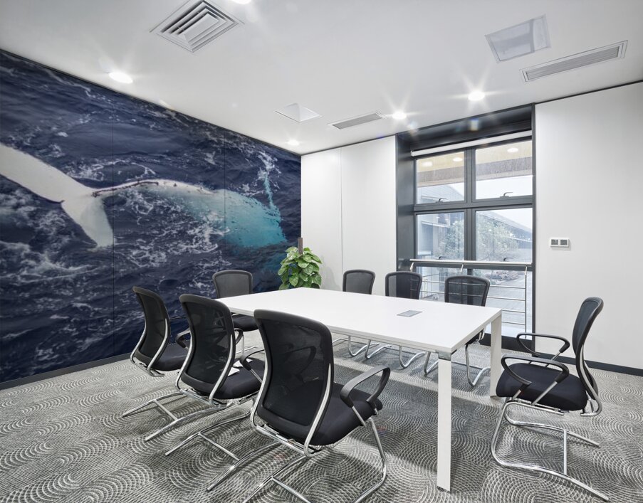Humpback Whale Rolling Wall Printing