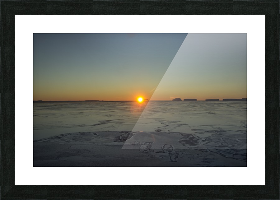 Frozen Desert Sunset Picture Frame print