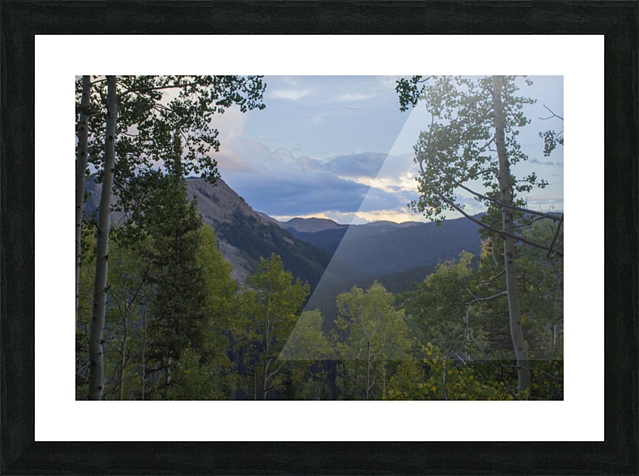 Sunset Over the Landscape Picture Frame print