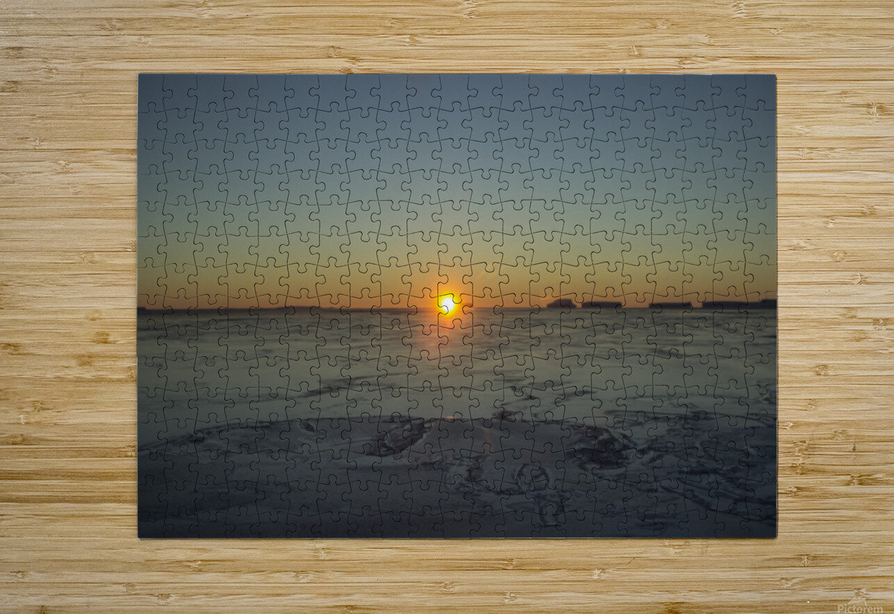 Frozen Desert Sunset Peter Kaple Puzzle printing