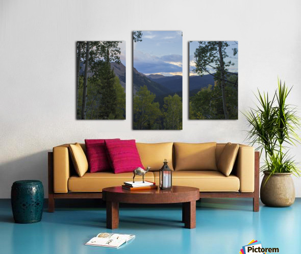 Sunset Over the Landscape Canvas print