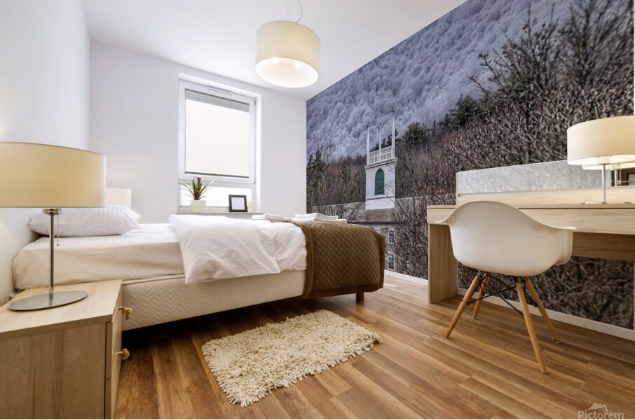 25 Mount Equinox Fog Rising Mural print