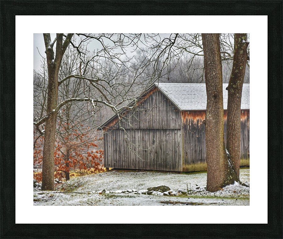 Portland Barn Picture Frame print