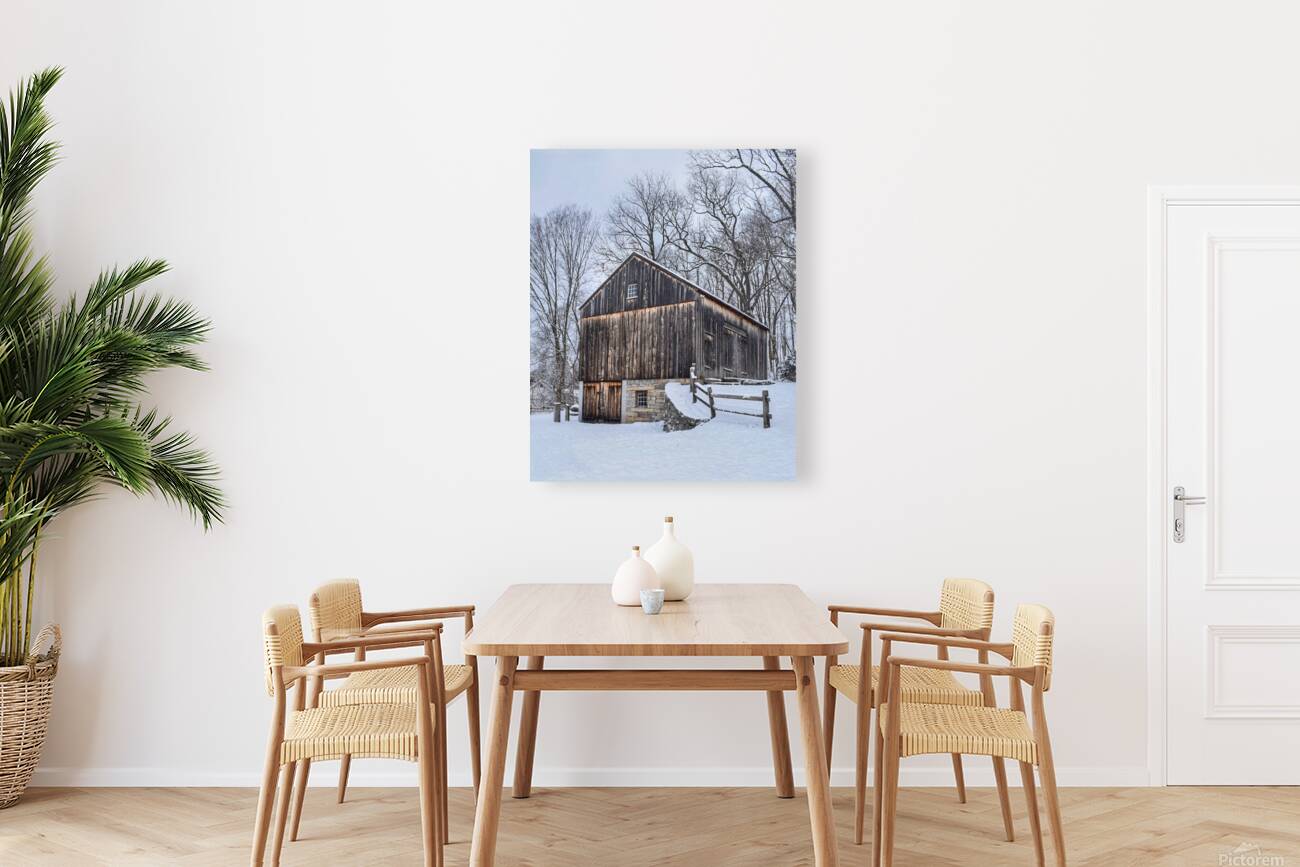 14 Welles Shipman Barn in Winter Reproduction