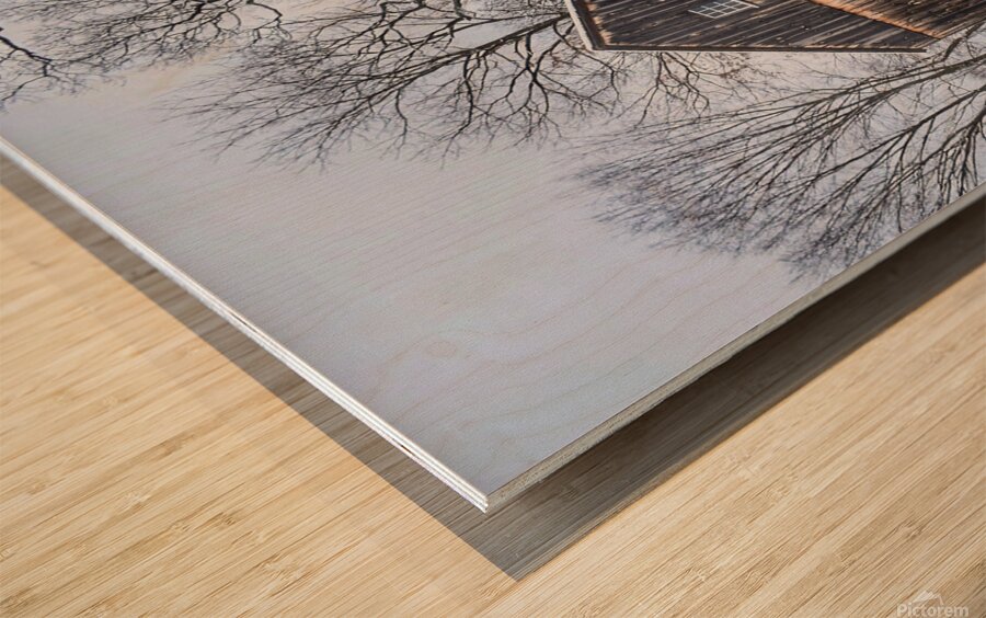 G17 A New England Classic Wood print