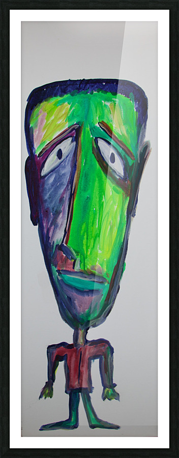 Frightened Frankie Picture Frame print