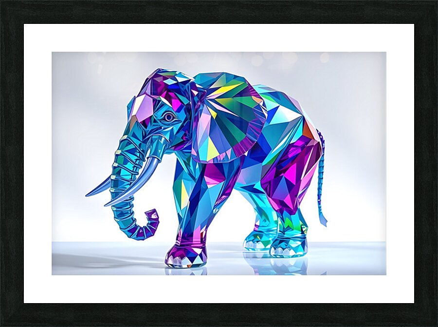 Spectrum Elephant Picture Frame print
