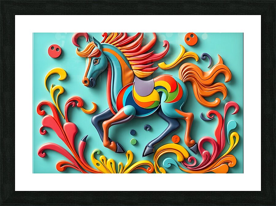 Carnival Stallion Picture Frame print