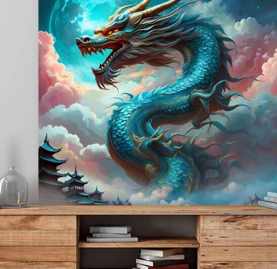Giant Chinese Dragon by Angela Cooper Hanley