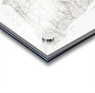 1915 Forestry Map of the Olympic National Forest – Early 20th-Century Map Depicting Trails Rivers Campsites and Logging Areas Reflecting U.S. Forest Service Management Conservation and the Natural Geography of Washington State Acrylic print