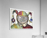 16th Century Fool’s Cap Map of the World – Renaissance Allegorical World Map Depicting the Globe as a Jester’s Head Symbolizing the Vanity of Human Knowledge and the Philosophical Spirit of the Age of Discovery Acrylic Print