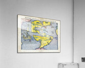 1540 Sebastian Munster Map of America – Renaissance Map Depicting North and South America Coastal Regions Rivers and Early European Knowledge of the New World Reflecting Cartography During the Age of Discovery Acrylic Print