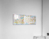 Pictorial Map of the Route of the Saigoku Kannon Buddhist Temple Pilgrimage – Detailed Illustrated Map Depicting Temples Sacred Sites Roads and Pilgrimage Pathways Across Japan Reflecting Religious and Cultural Geography Acrylic Print