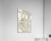 1909 Map of Humboldt County California – Early 20th-Century Regional Map Depicting Roads Settlements Rivers and Forest Areas Reflecting Logging Coastal Geography and Northern California’s Economic Development Acrylic Print