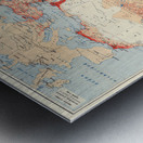 Statistical Map of Muslim Population in Asia and Africa – Geographic and Demographic Map Depicting Regional Distribution Cultural Centers and Population Density Reflecting Religious and Ethnographic Studies of the Islamic World Metal print