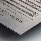 1814 Earliest Published Sheet Music for The Star-Spangled Banner by Francis Scott Key – Original Patriotic Publication Reflecting the War of 1812 Early American Music History and the Origins of the National Anthem Metal print