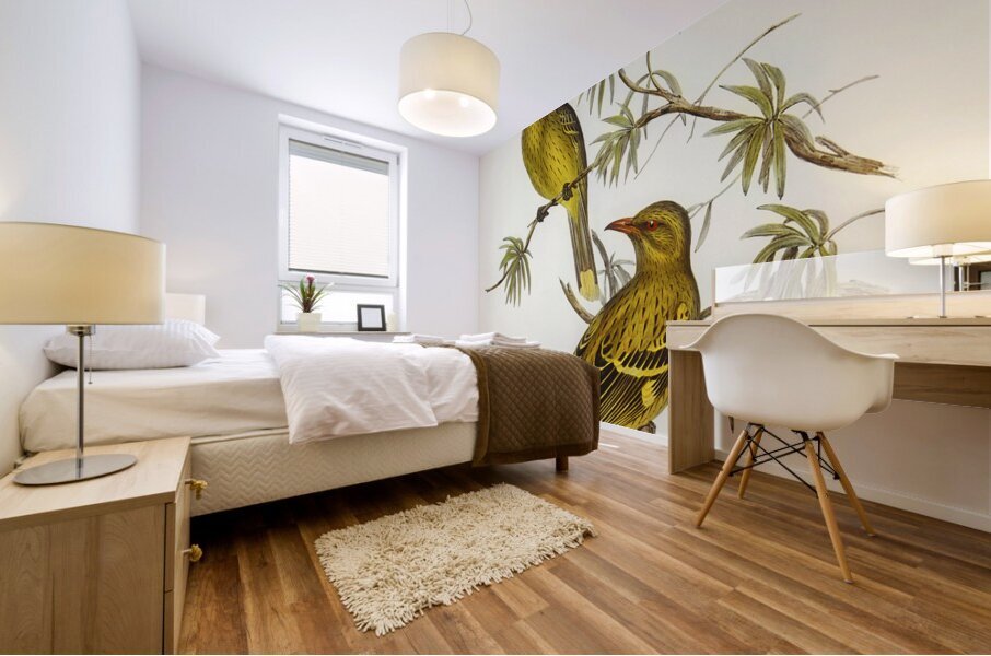 Green Oriole Mural print