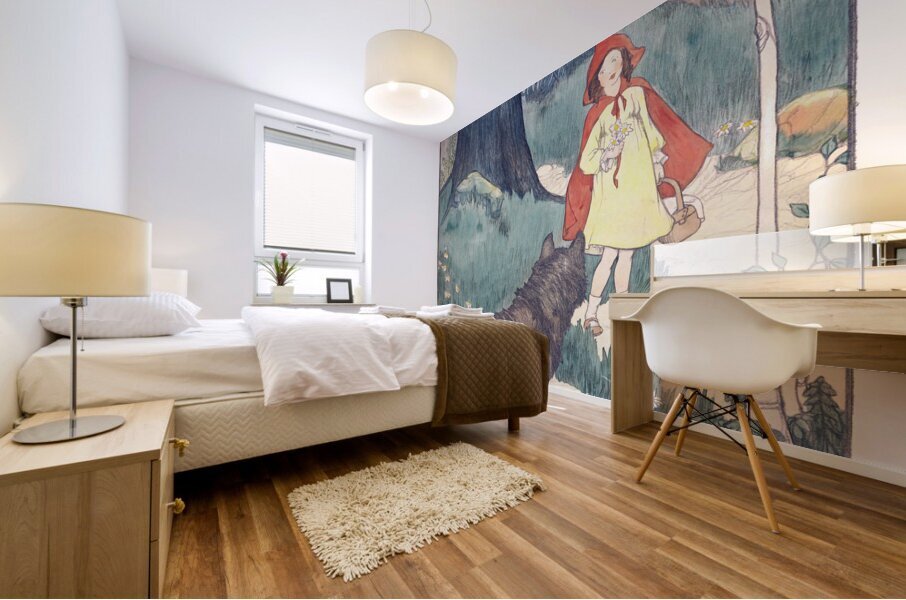 Little Red Riding Hood Mural print
