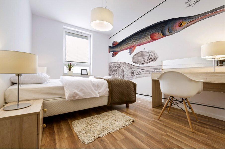 Longnose Gar Mural print