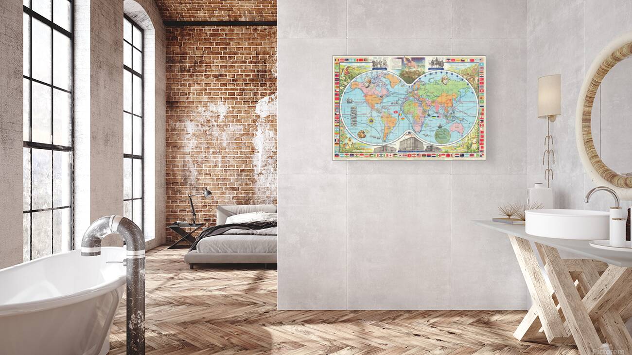 Pictorial Spice Map of the World – Illustrated Global Trade and ...