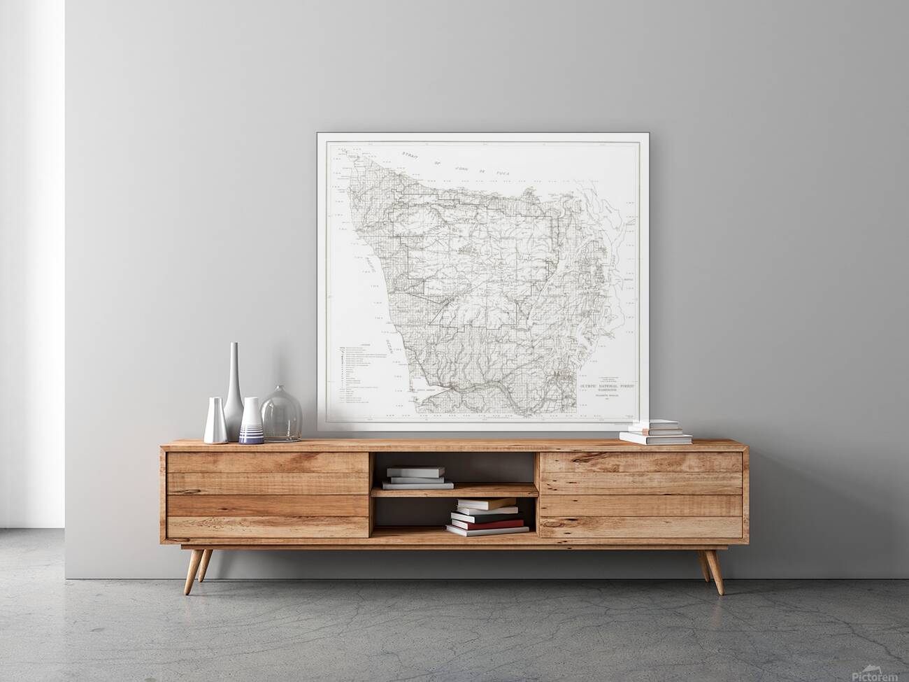 1915 Forestry Map of the Olympic National Forest – Early 20th-Century Map Depicting Trails Rivers Campsites and Logging Areas Reflecting U.S. Forest Service Management Conservation and the Natural Geography of Washington State Reproduction