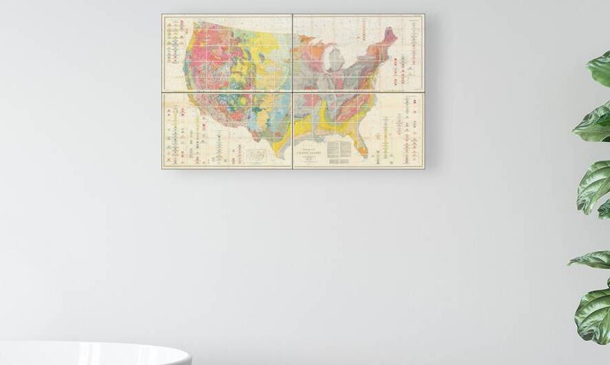 1932 Geological Map of the United States – Historic Scientific Cartography Featuring Rock Formations Fault Lines & Natural Resources Across 20th Century America by History In Your Home