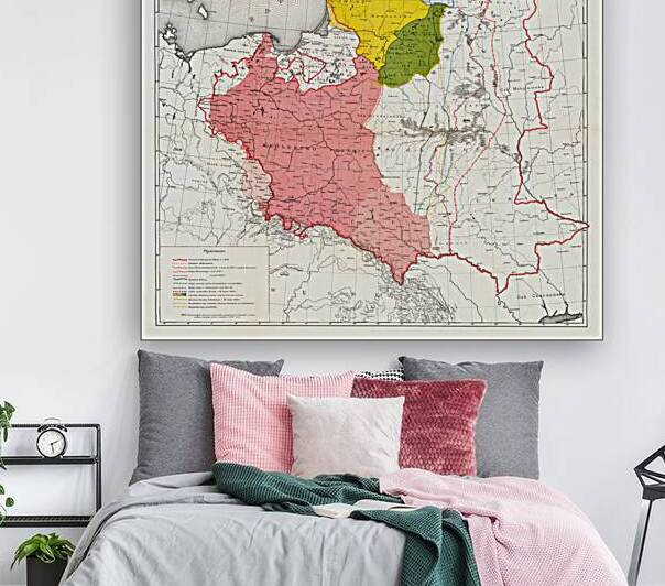 1920 Border Map of Poland – Historical Post-WWI Reconfiguration of Polish Frontiers Following the Treaty of Versailles Highlighting Contested Territories and the Rebirth of Polish Independence by History In Your Home