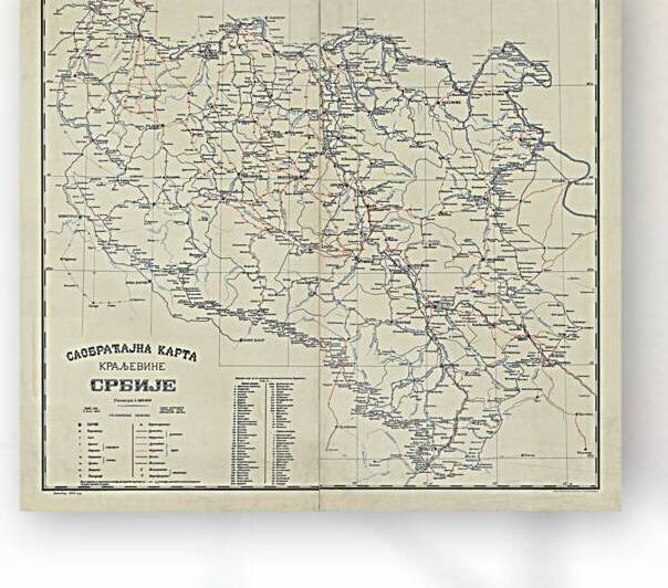 1897 Map of the Kingdom of Serbia Showing Ethnolinguistic Divisions Terrain and Political Boundaries Prior to the Balkan Wars and World War I by History In Your Home