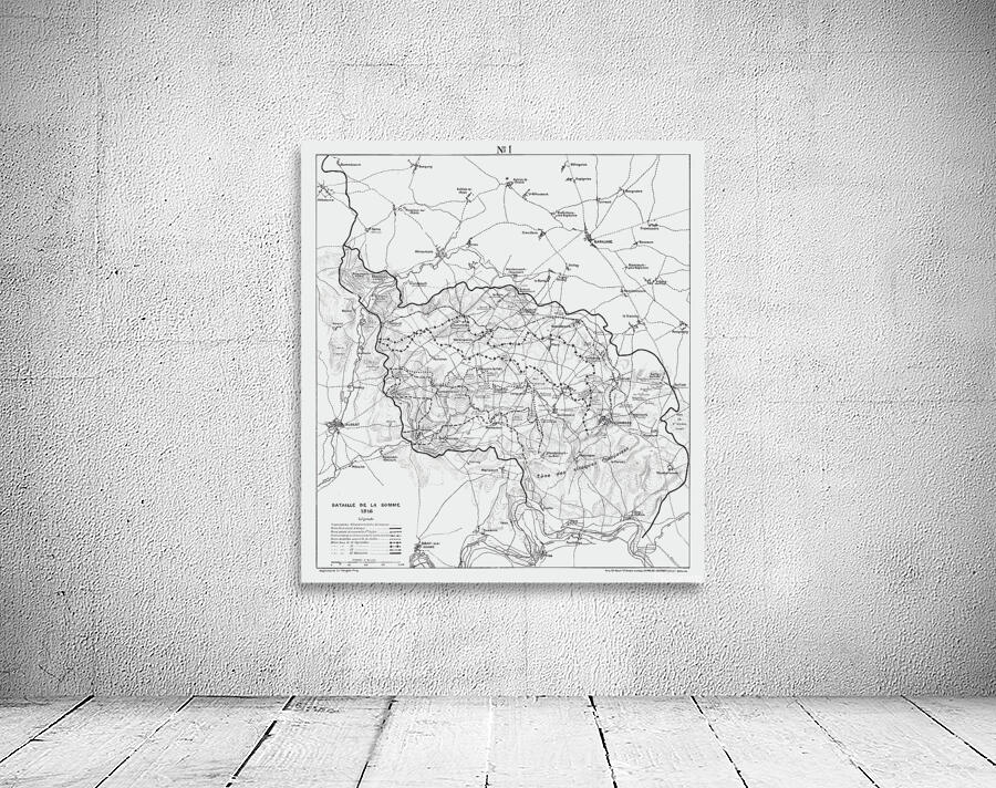 World Position Generator 1916 Military Map of the Battle of the Somme – World War I Trench ...