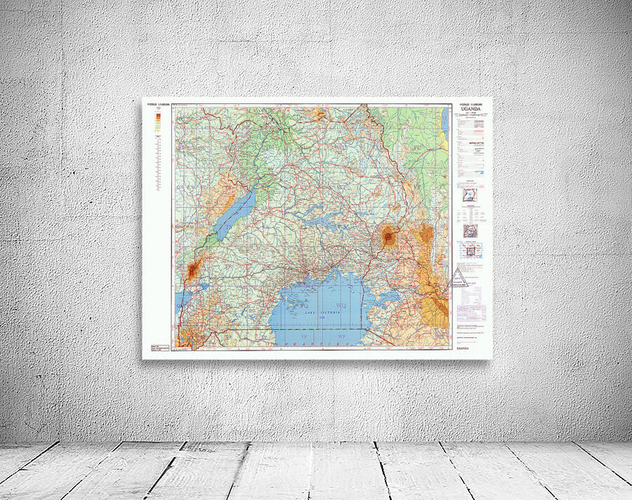 1963 Map of Uganda – Post-Independence Political Map Showing Regional ...