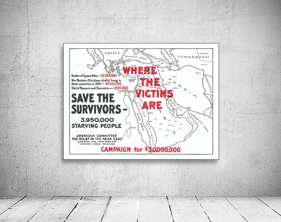 1918 Humanitarian Relief Map of the Armenian Genocide – Visual ...