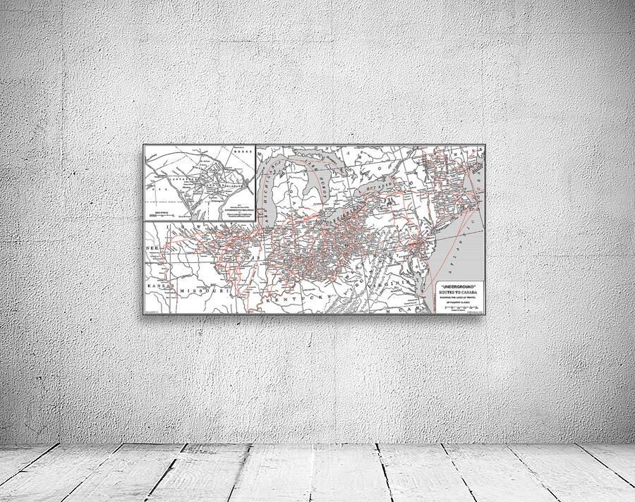 Enslave Cornrow Map Routes Map of the Underground Railroad – Escape Routes Used by Enslaved ...
