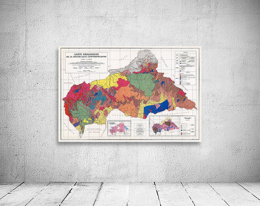 Geological Map of the Central African Republic Depicting Cratons Fault ...