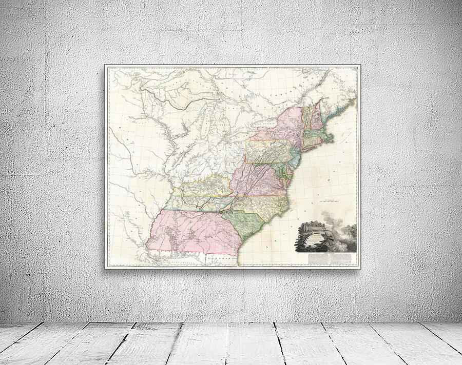 1804 Aaron Arrowsmith Map of the United States Showing Western