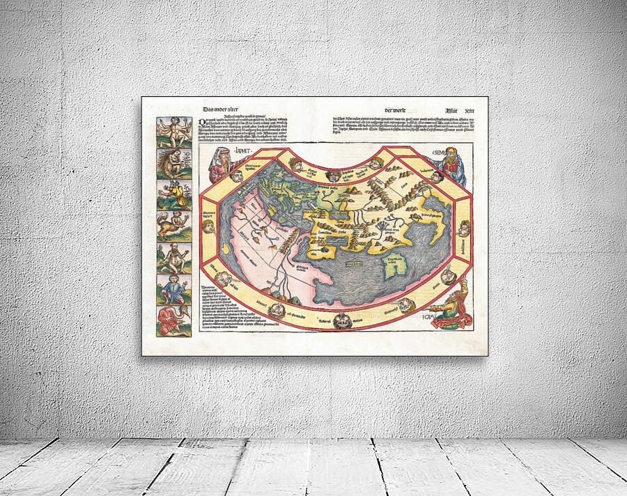 1493 Ptolemaic Map of the Ancient World by Hartmann Schedel – Early ...