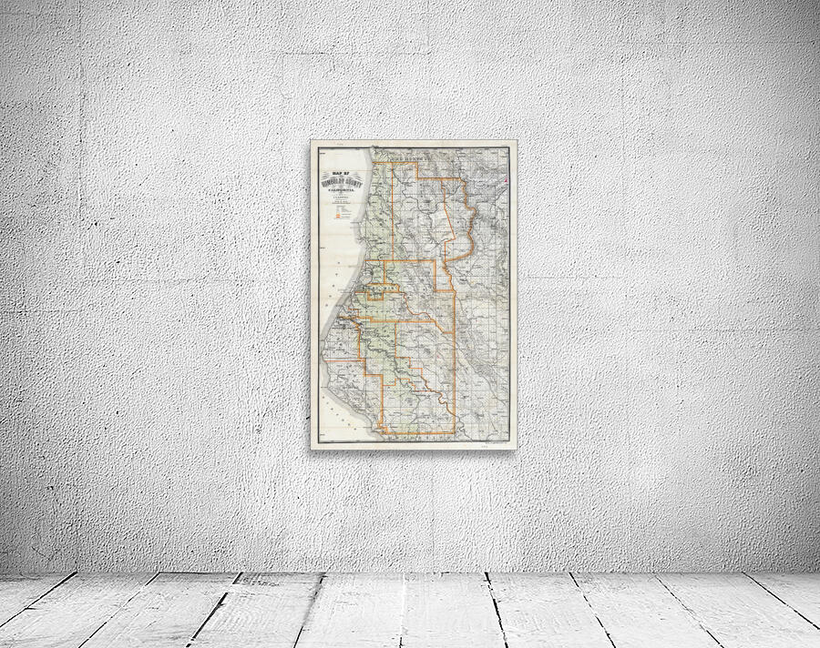 1909 Map of Humboldt County California – Early 20th-Century Regional Map Depicting Roads Settlements Rivers and Forest Areas Reflecting Logging Coastal Geography and Northern California’s Economic Development Wall Preview