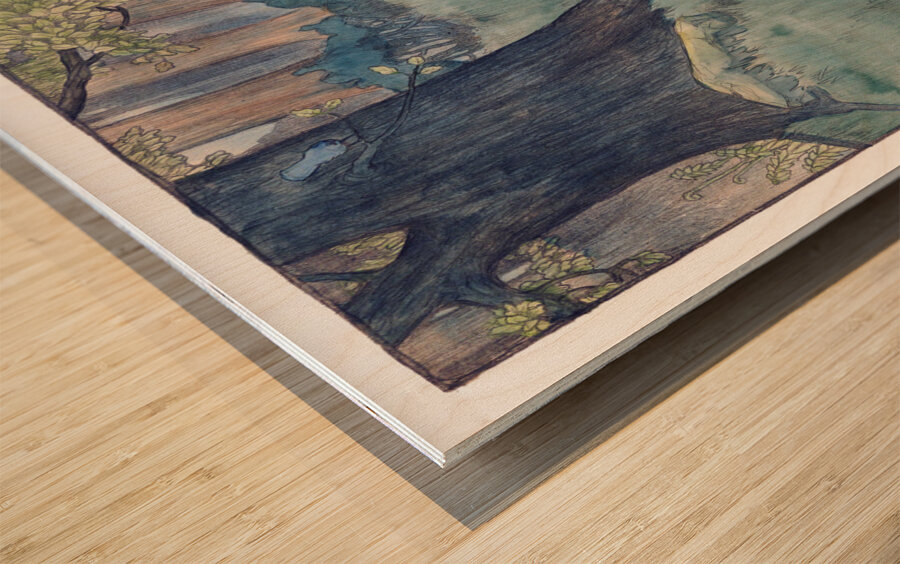 Little Red Riding Hood Wood print