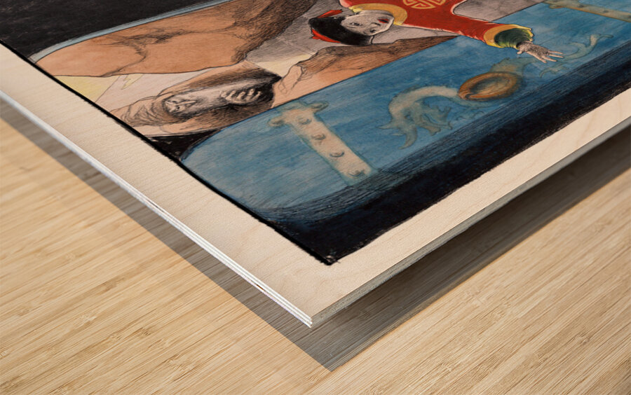 Aladdin and the Wonderful Lamp Wood print