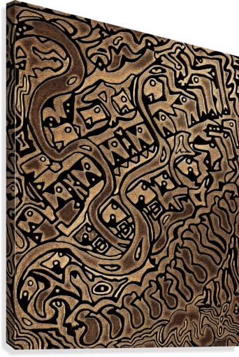 Stylized art piece Canvas Print