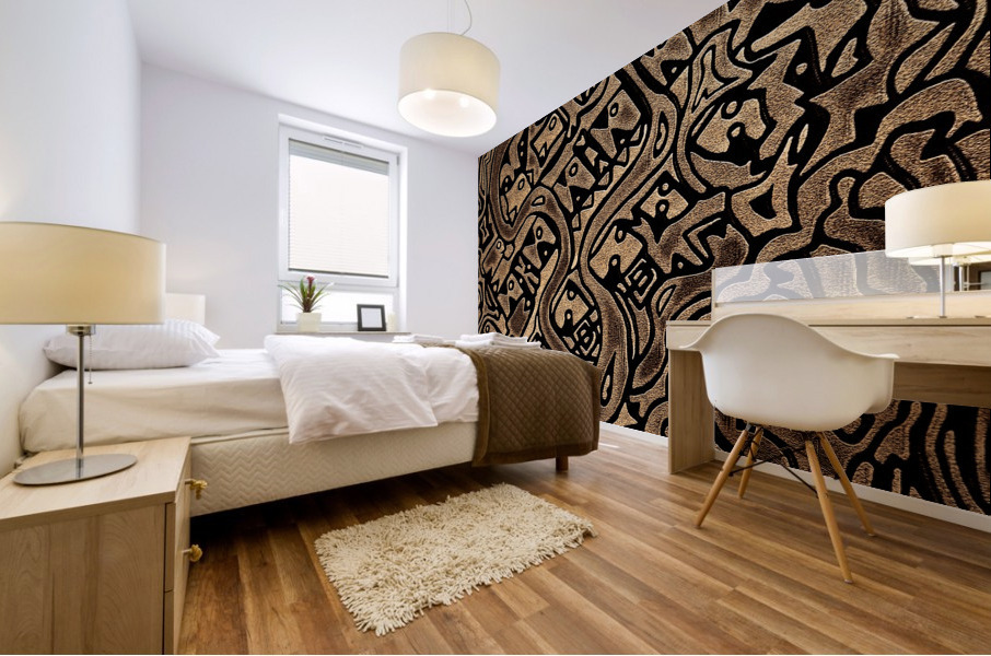 Stylized art piece Mural print