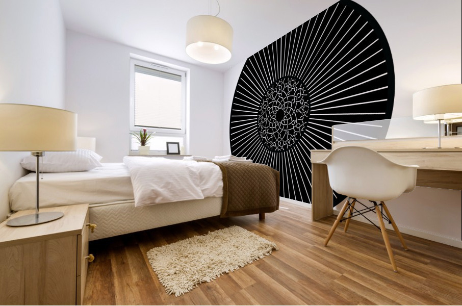 Abstract circular design Mural print