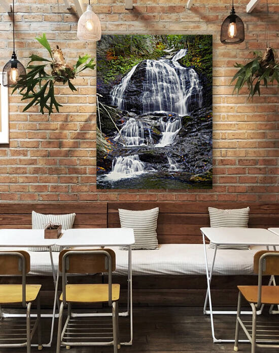Waterfall in Stowe Vermont USA by James M Gallagher