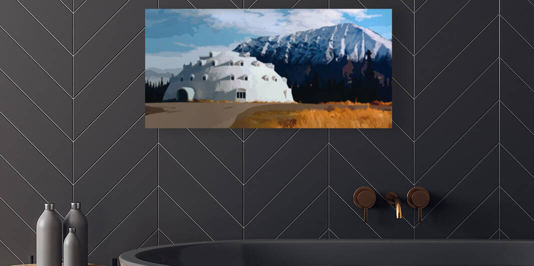 Alaskan Igloo Structure by James M Gallagher