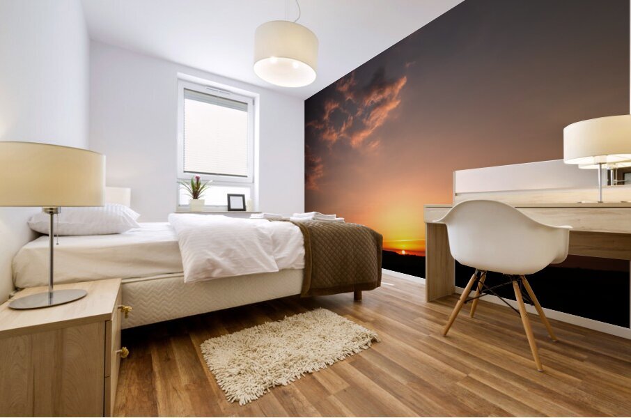 Sunflower State Sunset Mural print