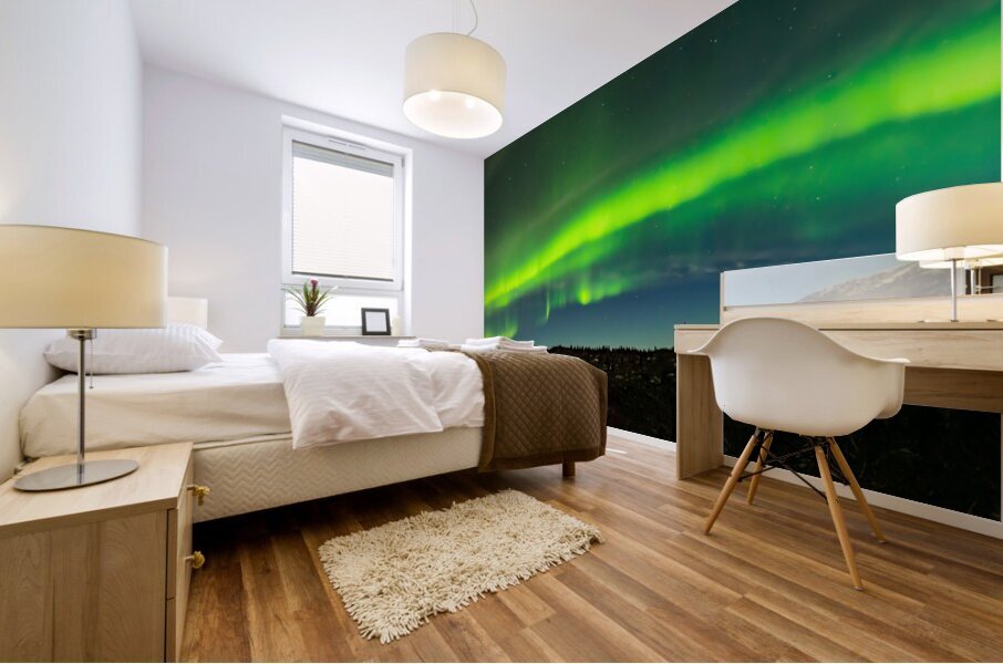 Aurora Over Eagle River Mural print