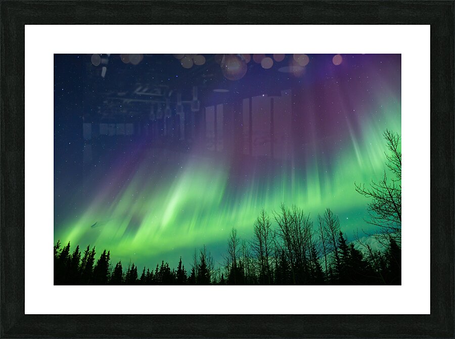 North Fork Eagle River Aurora Picture Frame print
