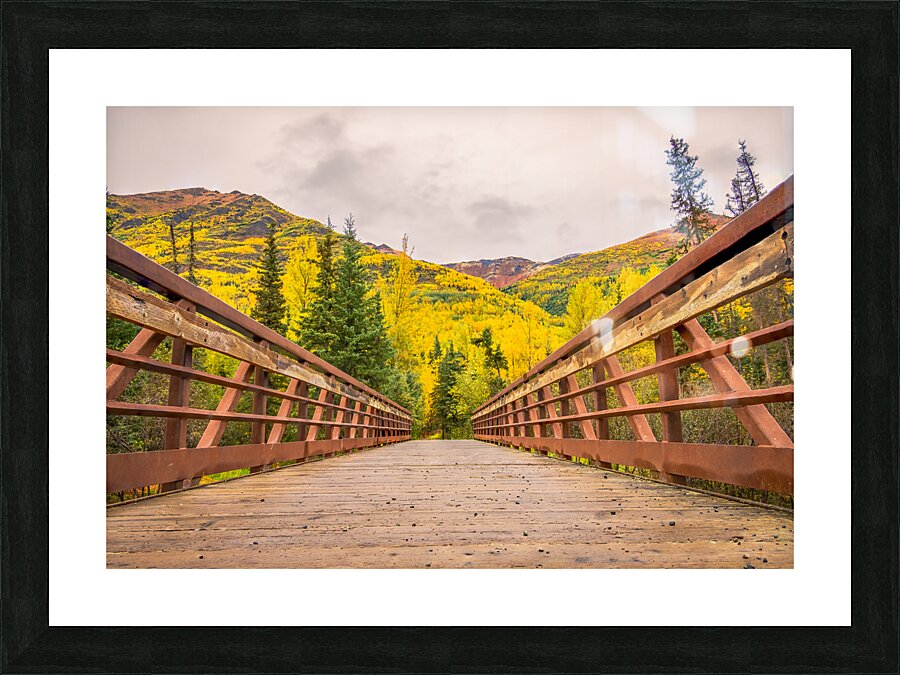 The Bridge to Fall Picture Frame print