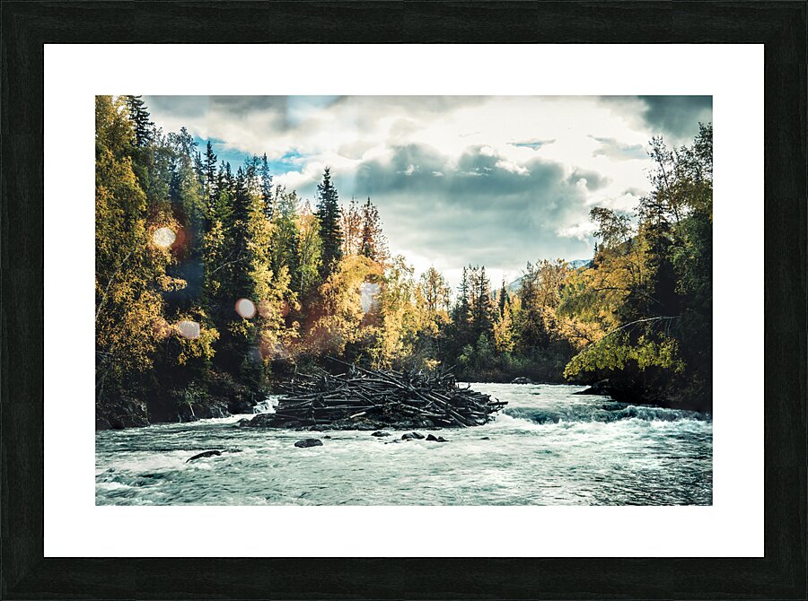 Fall Along the Eagle River Picture Frame print
