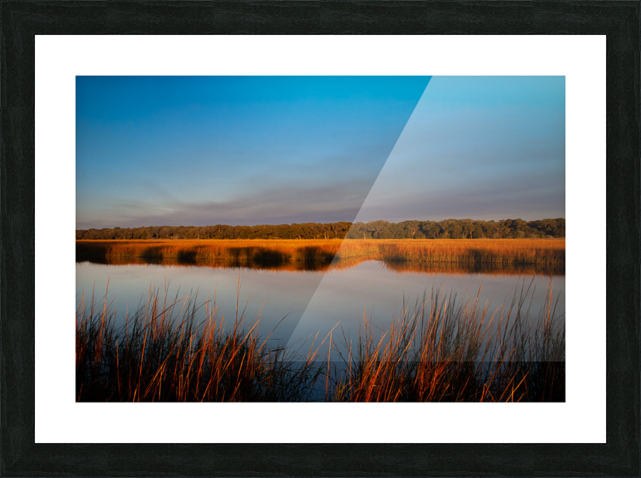 Sunset Over the Marsh Picture Frame print
